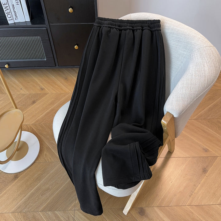 Striped Straight-Leg Pants