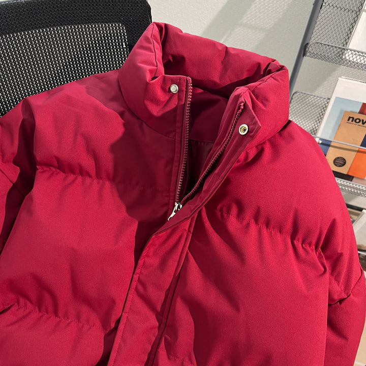 Solid Cotton-Padded Coat