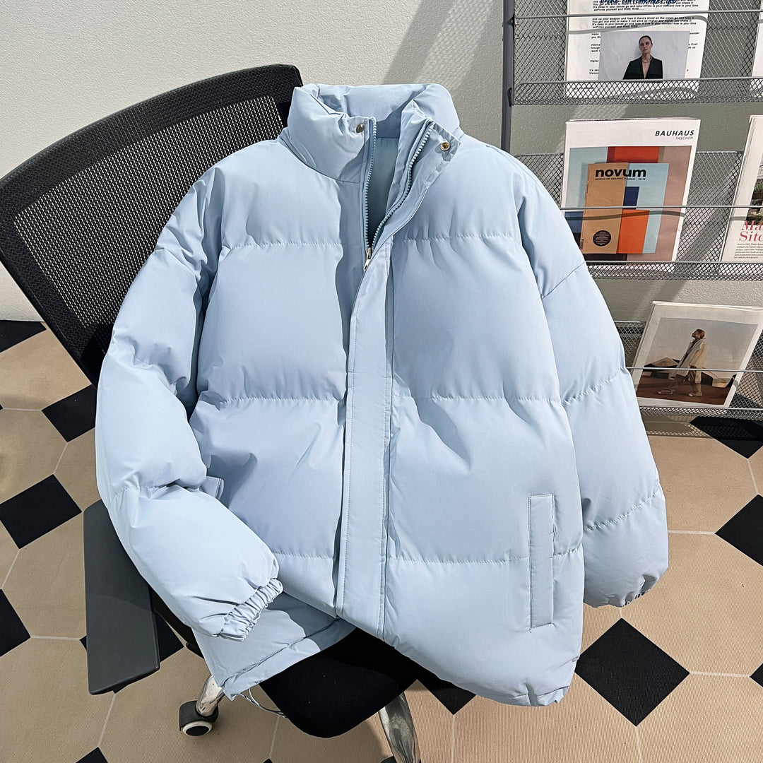 Solid Cotton-Padded Coat