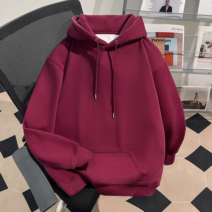 Plush Version-Solid-Colored Hoodie