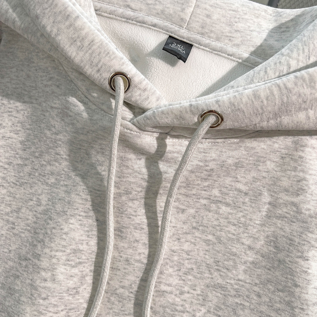Plush Version-Solid-Colored Hoodie