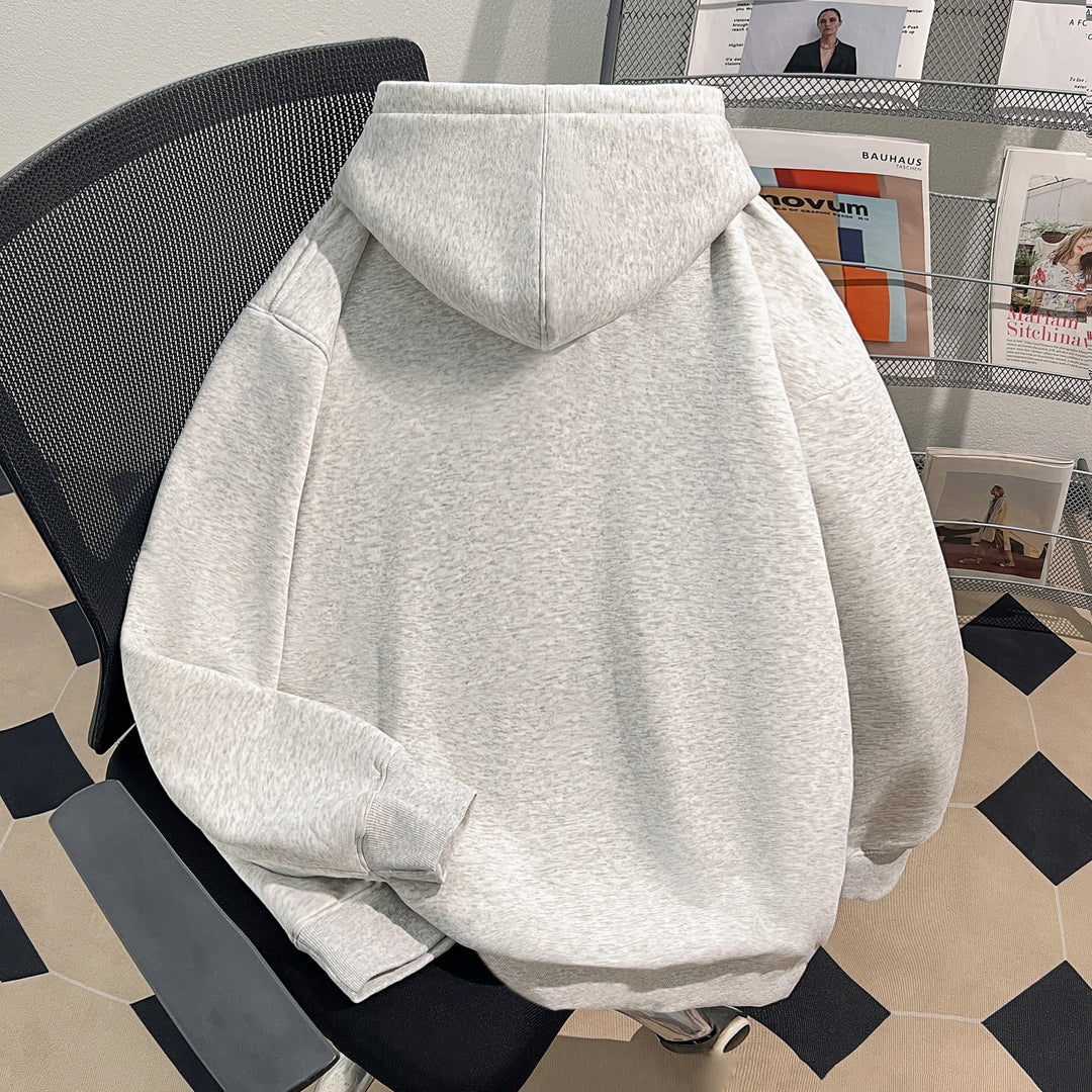 Plush Version-Solid-Colored Hoodie