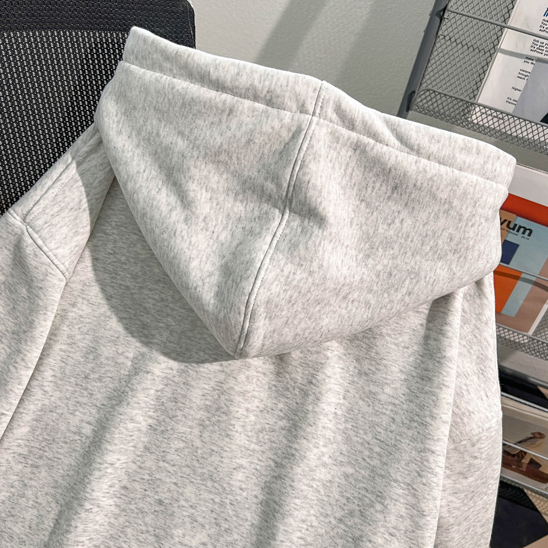 Plush Version-Solid-Colored Hoodie