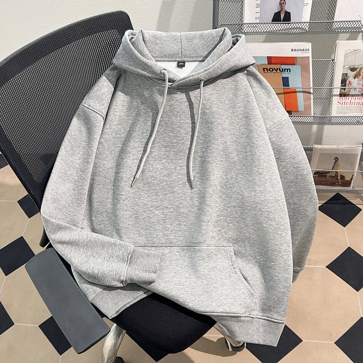 Plush Version-Solid-Colored Hoodie