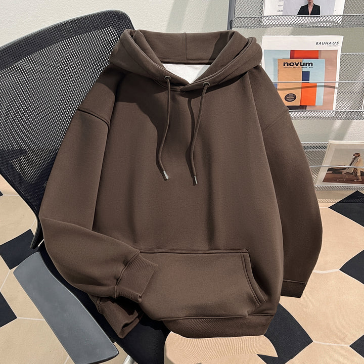 Plush Version-Solid-Colored Hoodie