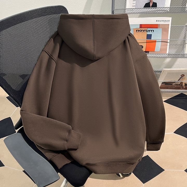 Plush Version-Solid-Colored Hoodie