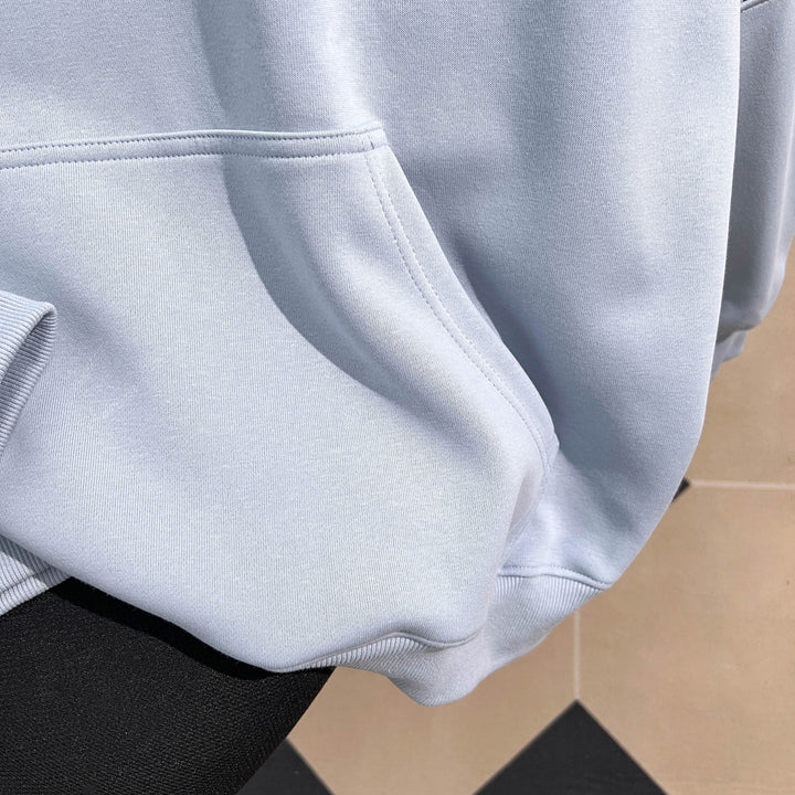 Plush Version -Three-Stripe  Patchwork Hoodie