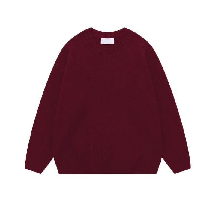 Crew neck pullover sweater