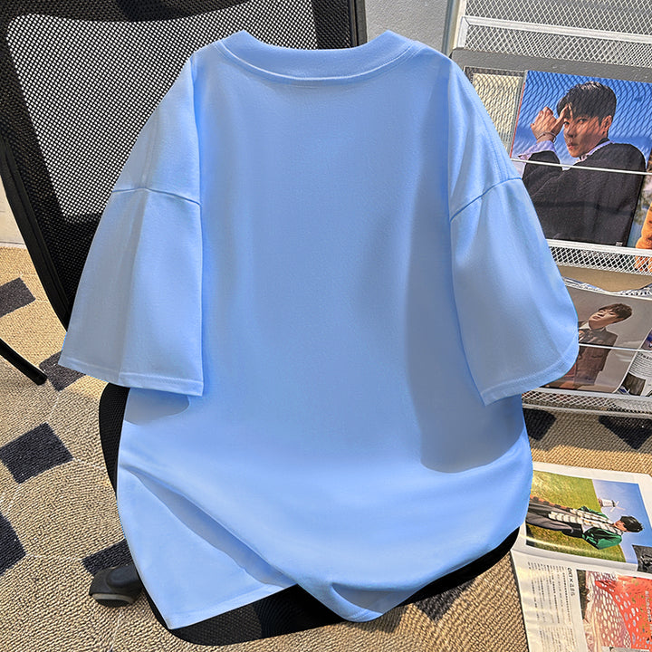 220g-Plain short-sleeved T-shirt