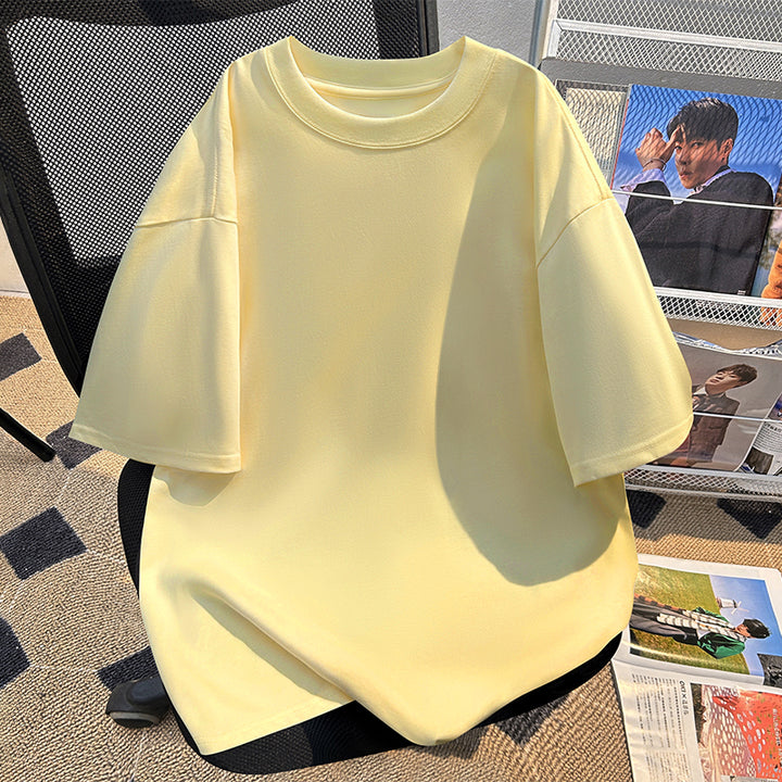 220g-Plain short-sleeved T-shirt